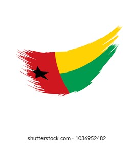 Guinea Bissau flag, vector illustration