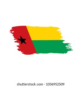 Guinea Bissau flag, vector illustration