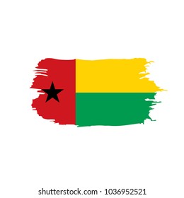 Guinea Bissau flag, vector illustration