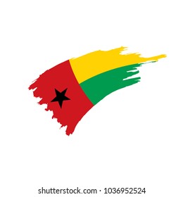 Guinea Bissau flag, vector illustration