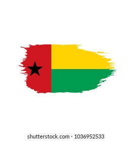 Guinea Bissau flag, vector illustration