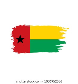 Guinea Bissau flag, vector illustration