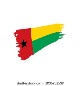 Guinea Bissau flag, vector illustration