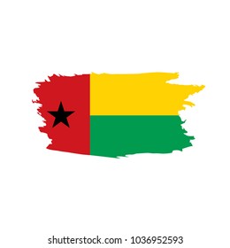 Guinea Bissau flag, vector illustration