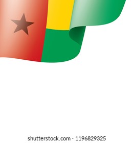 Guinea Bissau flag, vector illustration on a white background