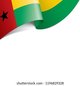 Guinea Bissau flag, vector illustration on a white background
