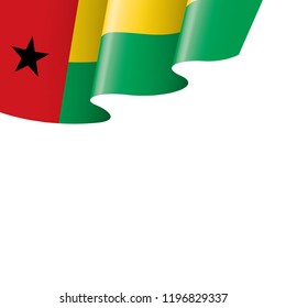 Guinea Bissau flag, vector illustration on a white background