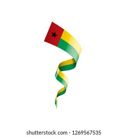 Guinea Bissau flag, vector illustration on a white background