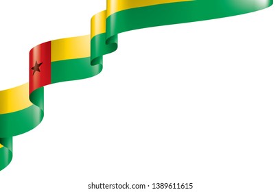 Guinea Bissau flag, vector illustration on a white background