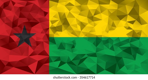 Guinea Bissau flag vector illustration.