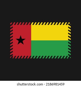 Guinea Bissau Flag Vector. National Flag