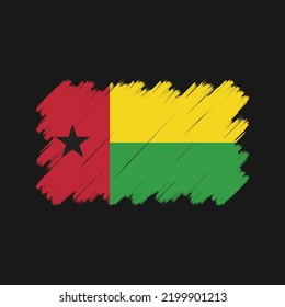 Guinea Bissau Flag Vector. National Flag