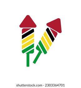 Guinea bissau flags icon set, Guinea bissau independence day icon set vector sign symbol