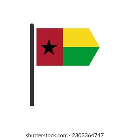 Guinea bissau flags icon set, Guinea bissau independence day icon set vector sign symbol