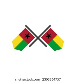 Guinea bissau flags icon set, Guinea bissau independence day icon set vector sign symbol