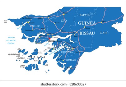 Guinea Bissau map