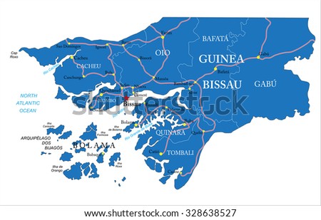 Guinea Bissau map