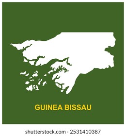 guinea bissau map icon vector illustration design