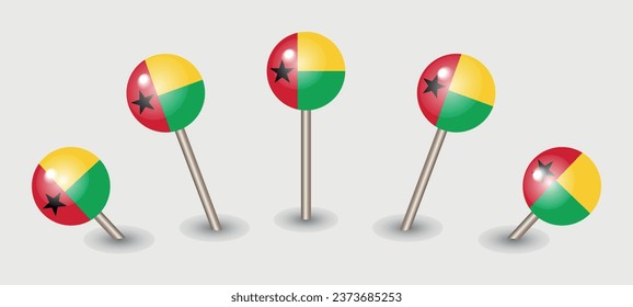 Guinea-Bissau - Symbol für die nationale Karte des Pins