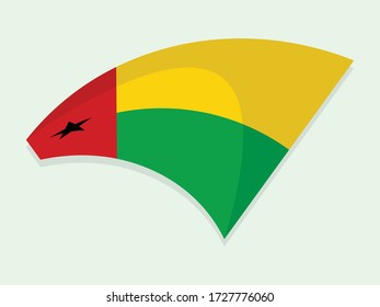 Guinea Bissau national flag simple vector design