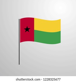 Guinea Bissau waving Flag