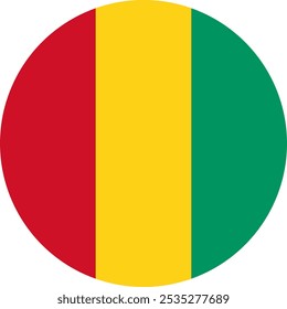 Guinea Circle Flag, Circle Flag of Guinea, Imágenes vectoriales