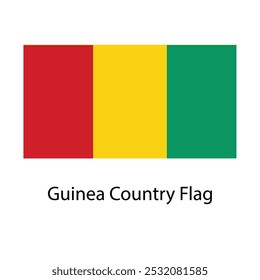 Guinea Country Flag hand drawing illustration vector based drawing