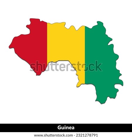 Guinea Country - Flag Map