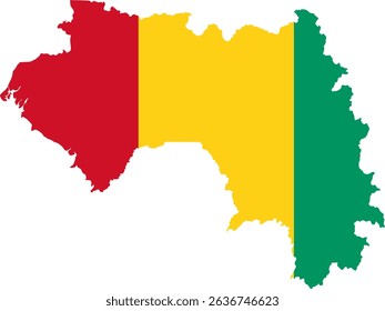 Guinea country map location icon
