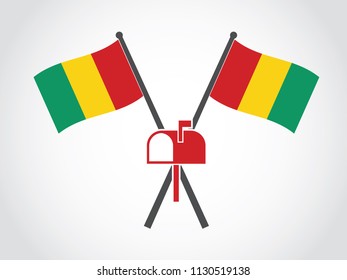 Guinea Emblem Mailbox