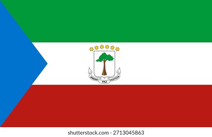 Icono de la bandera de Guinea Ecuatorial en alta calidad