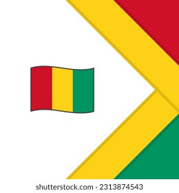 Guinea Flag Abstract Background Design Template. Guinea Independence Day Banner Social Media Post. Guinea Cartoon