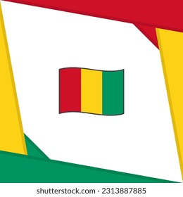 Guinea Flag Abstract Background Design Template. Guinea Independence Day Banner Social Media Post. Guinea Independence Day