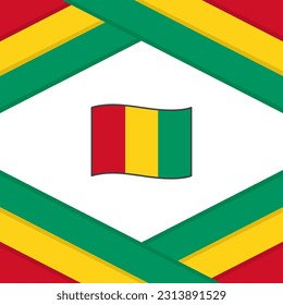 Guinea Flag Abstract Background Design Template. Guinea Independence Day Banner Social Media Post. Guinea Template
