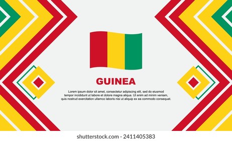 Guinea Flag Abstract Background Design Template. Guinea Independence Day Banner Wallpaper Vector Illustration. Guinea Design