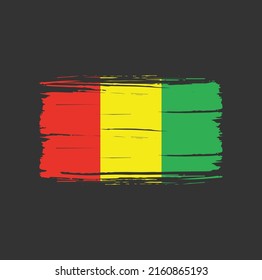 Guinea Flag Brush. National Flag