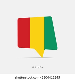 Guinea flag bubble chat icon