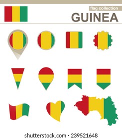 Guinea Flag Collection, 12 versions