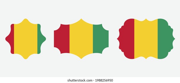 Guinea flag. flat icon symbol vector illustration