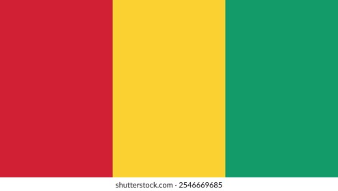 Ilustración de la bandera de Guinea Calidad de Premium de alta resolución 300DPI