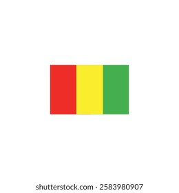 Guinea Flag Illustration – Symbol of National Pride and Identity