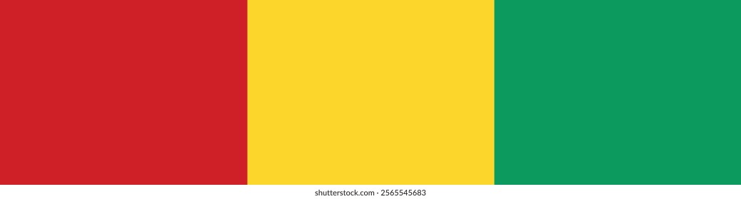 Guinea flag long banner digital vector illustration