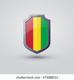 Guinea Flag on the shield