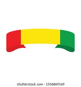 Guinea flag. Simple vector. National flag of Guinea 
