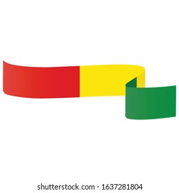 Guinea flag. Simple vector. National flag of Guinea 