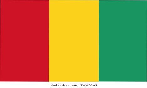 Guinea flag vector