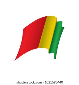 guinea flag, vector illustration