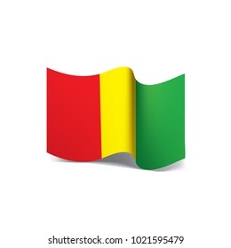 guinea flag, vector illustration
