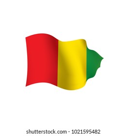 guinea flag, vector illustration