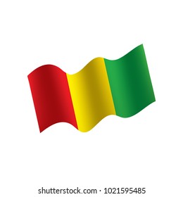 guinea flag, vector illustration